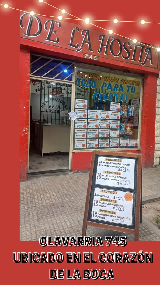 De La Hostia Hamburguesas, Distribuidora - Olavarria 745 - La Boca .