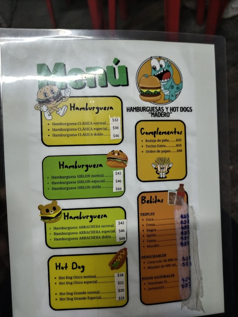Hot Dogs y Hamburguesas MADERO
